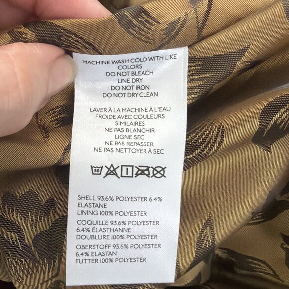 PILCRO The Tillie Relaxed Faux-Suede Shacket Women's Size S Brown - Picture 4 of 8